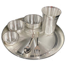 999 Pure Silver 10.0-Inch Hallmarked Exclusive Designer Heavy Western Plate Dinner Set- Set