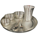 999 Pure Silver 10.0-Inch Hallmarked Exclusive Designer Heavy Western Plate Dinner Set- Set