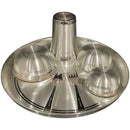 999 Pure Silver 11.0-Inch Hallmarked Exclusive Designer Heavy Western Plate Dinner Set - Set