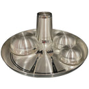 999 Pure Silver 11.0-Inch Hallmarked Exclusive Designer Heavy Western Plate Dinner Set - Set