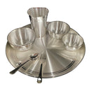 999 Pure Silver 11.0-Inch Hallmarked Exclusive Designer Heavy Western Plate Dinner Set - Set