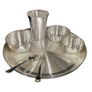 999 Pure Silver 11.0-Inch Hallmarked Exclusive Designer Heavy Western Plate Dinner Set - Set