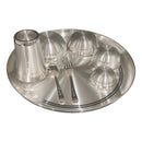 999 Pure Silver 12.0-Inch Hallmarked Exclusive Designer Heavy Western Plate Dinner Set - Set