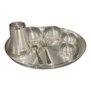 999 Pure Silver 12.0-Inch Hallmarked Exclusive Designer Heavy Western Plate Dinner Set - Set