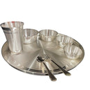 999 Pure Silver 12.0-Inch Hallmarked Exclusive Designer Heavy Western Plate Dinner Set - Set