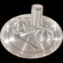 999 Pure Silver 11.0-Inch Hallmarked Exclusive Designer Heavy Western Plate Dinner Set - Set