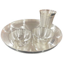 999 Pure Silver 11.0-Inch Hallmarked Exclusive Designer Heavy Western Plate Dinner Set - Set