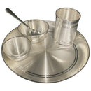 999 Pure Silver 8.0-Inch Hallmarked Exclusive Designer Western Plate Kids Dinner Set - Set