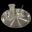 999 Pure Silver 12.0-Inch Hallmarked Exclusive Designer Heavy Western Plate Dinner Set - Set