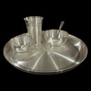 999 Pure Silver 12.0-Inch Hallmarked Exclusive Designer Heavy Western Plate Dinner Set - Set