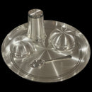 999 Pure Silver 12.0-Inch Hallmarked Exclusive Designer Heavy Western Plate Dinner Set - Set