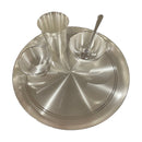 999 Pure Silver 12.0-Inch Hallmarked Exclusive Designer Heavy Western Plate Dinner Set - Set