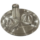 999 Pure Silver 12.0-Inch Hallmarked Exclusive Designer Heavy Western Plate Dinner Set - Set