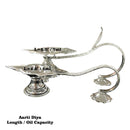 925 Sterling Silver Hallmarked Aarti Deepak Stand - Style