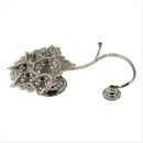 925 Sterling Silver Hallmarked Pancha Aarti / Harathi stand- Style