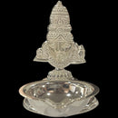 925 Sterling Silver Balaji Incense Stick Holder & Diya Combo - Style