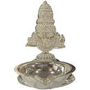 925 Sterling Silver Balaji Incense Stick Holder & Diya Combo - Style