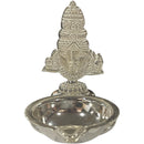 925 Sterling Silver Balaji Incense Stick Holder & Diya Combo - Style