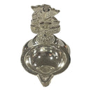 925 Sterling Silver Ganesha Incense Stick Holder & Diya Combo - Style