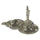 925 Sterling Silver Ganesha Incense Stick Holder & Diya Combo - Style