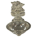 925 Sterling Silver Ganesha Incense Stick Holder & Diya Combo - Style