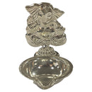 925 Sterling Silver Ganesha Incense Stick Holder & Diya Combo - Style