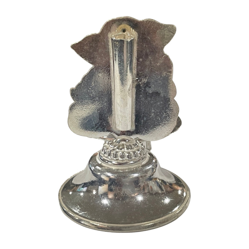 925 Sterling Silver Ganesha Incense Stick Holder & Diya Combo - Style