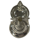 925 Sterling Silver Ganesha Incense Stick Holder & Diya Combo - Style