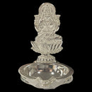 925 Sterling Silver Lakshmi / Laxmi Incense Stick Holder & Diya Combo - Style