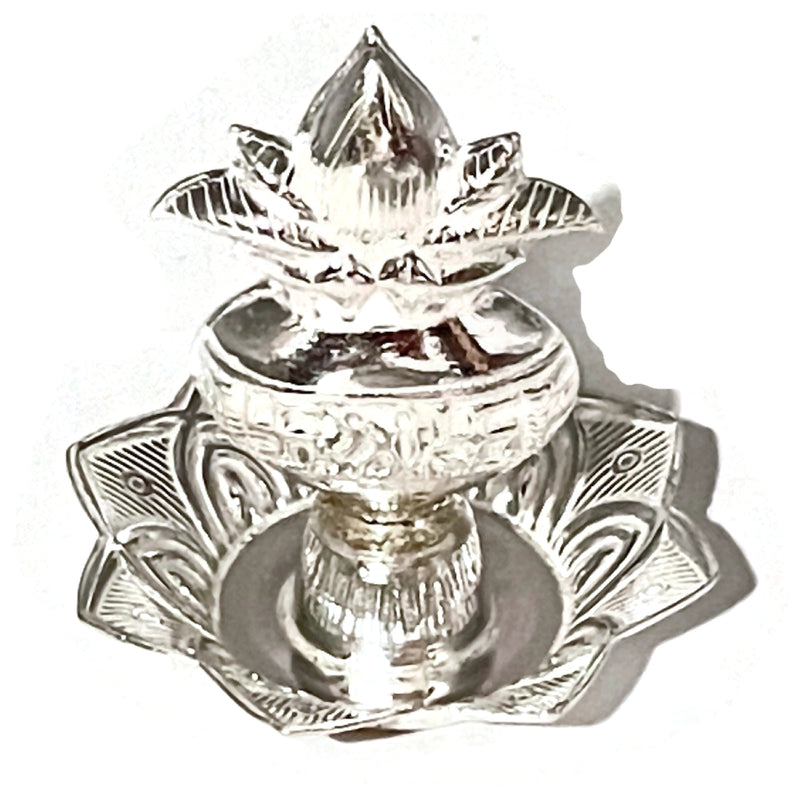 925 Sterling Silver Kalash Incense Stick Holder / Agarbatti Stand - Style