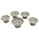 925 Sterling Silver Hallmarked Assorted  Designer Diyas (Pack of Five) -
