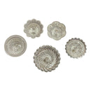 925 Sterling Silver Hallmarked Assorted  Designer Diyas (Pack of Five) -