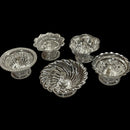 925 Sterling Silver Hallmarked Assorted  Designer Diyas (Pack of Five) -