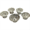 925 Sterling Silver Hallmarked Assorted  Designer Diyas (Pack of Five) -