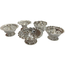 925 Sterling Silver Hallmarked Assorted  Designer Diyas (Pack of Five) -