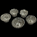 925 Sterling Silver Hallmarked Assorted  Designer Diyas (Pack of Five) -