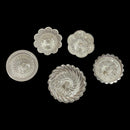 925 Sterling Silver Hallmarked Assorted  Designer Diyas (Pack of Five) -