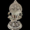 925 Sterling Silver Hallmarked BIG 130ml Capacity ASTHA Lakshmi / Kamakshi Deepak (Diya) Pair