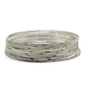 925 Sterling Silver Bangle Bracelet - Set of Ten - Style