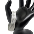 925 Sterling Silver Bangle Bracelet - Set of Twelve - Style