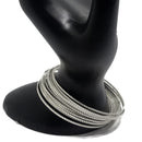 925 Sterling Silver Bangle Bracelet - Set of Twelve - Style