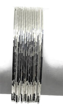 925 Sterling Silver Bangle Bracelet - Set of Thirteen Style