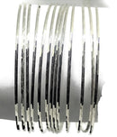 925 Sterling Silver Bangle Bracelet - Set of Thirteen Style