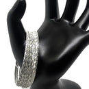925 Sterling Silver Bangle Bracelet - Set of Twelve((Style