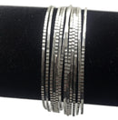925 Sterling Silver Bangle Bracelet - Set of Twelve(Style