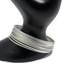 925 Sterling Silver Bangle Bracelet - Set of Twelve(Style