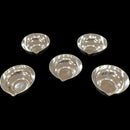 925 Sterling Silver Hallmarked Diwali 4.5 inch Chirag Diya Puja Set