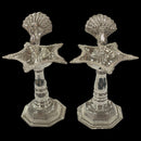 925 Sterling Silver Hallmarked 30ml Capacity Peacock Deepak (Diya) Pair