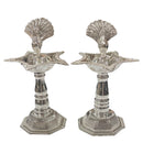925 Sterling Silver Hallmarked 30ml Capacity Peacock Deepak (Diya) Pair