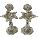 925 Sterling Silver Hallmarked 20ml Capacity Peacock Deepak (Diya) Pair